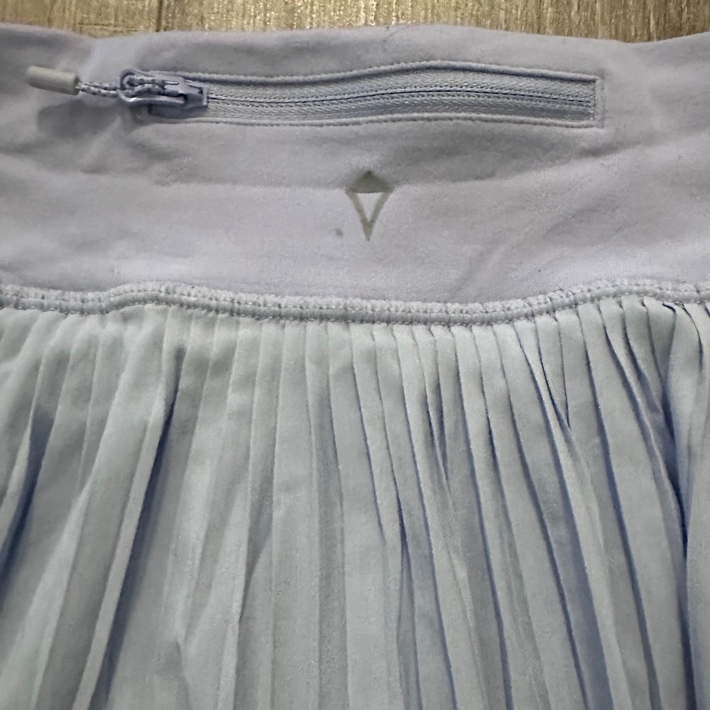 Ivivva Pleated Tennis Skort Lavender Blue Rose Gold Foil Kids Size 14